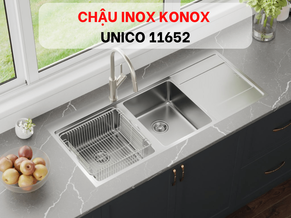 Chậu inox Konox Unico 11652