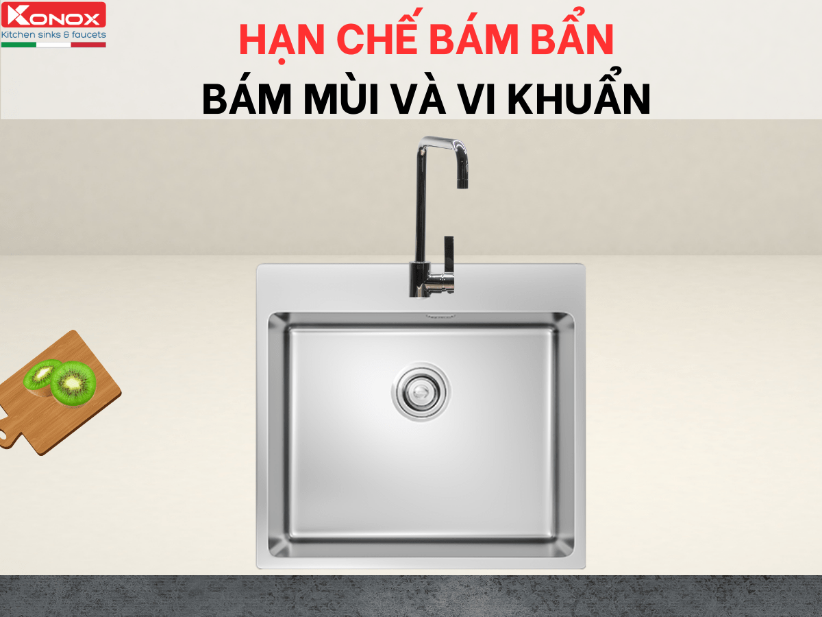 Chậu inox Konox Unico 5450