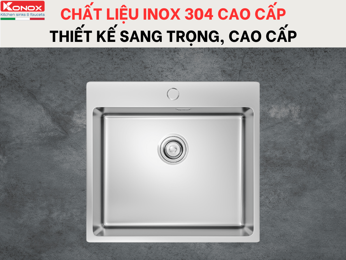 Chậu inox Konox Unico 5450