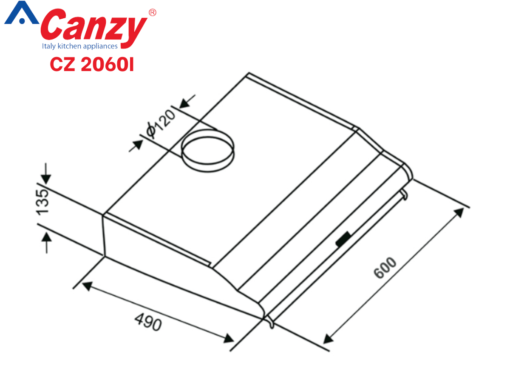 Máy hút mùi Canzy CZ 2060I