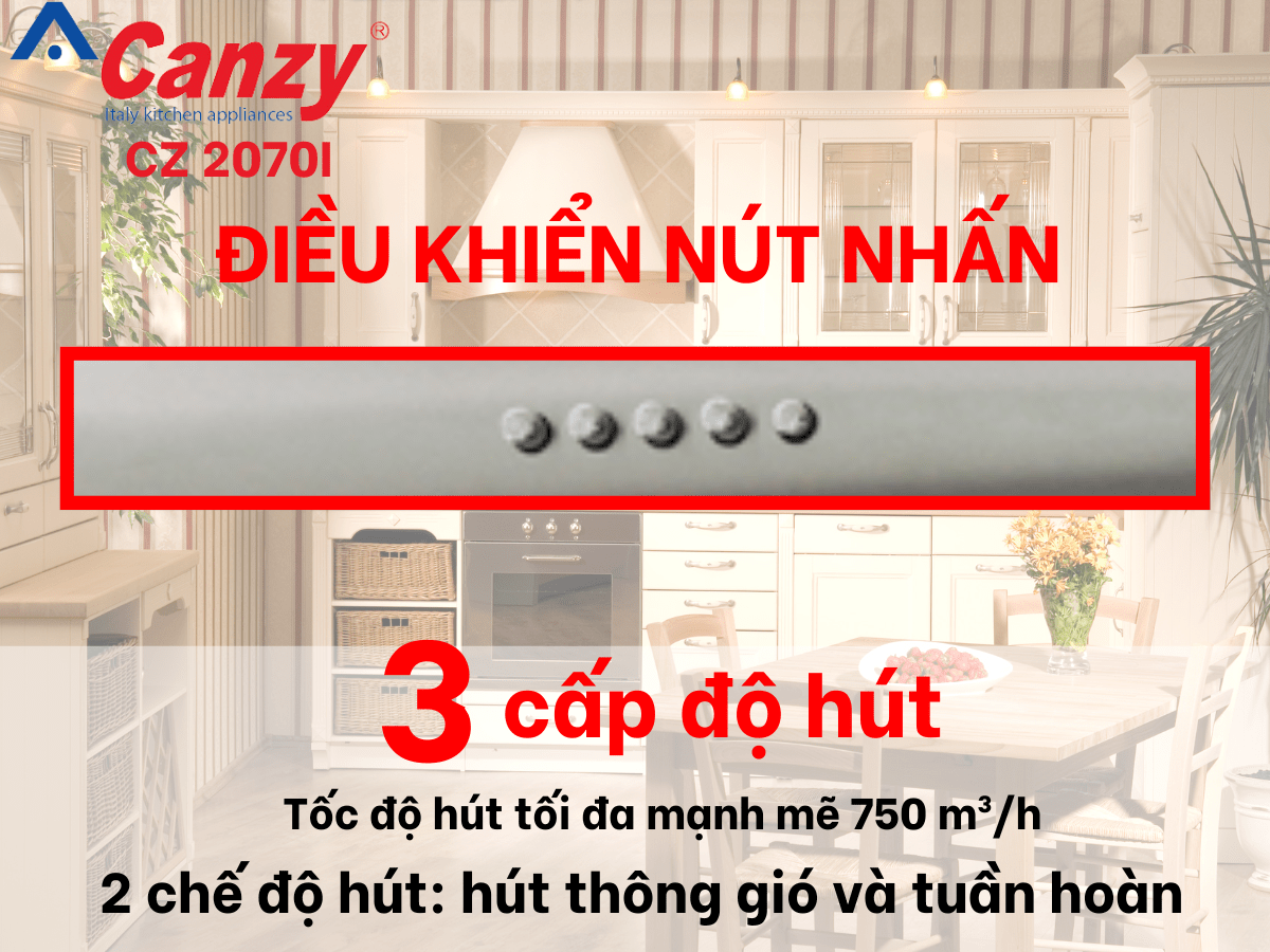 Máy hút mùi Canzy CZ 2070I