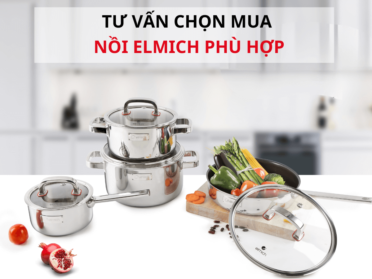 Tư vấn chọn mua nồi Elmich phù hợp