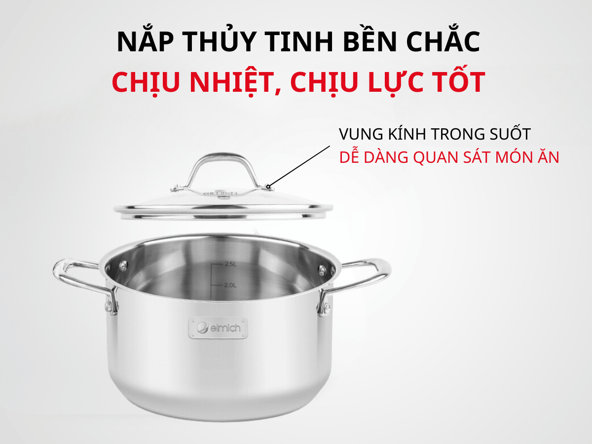 Bộ nồi Elmich Trimax CZ EL-3833