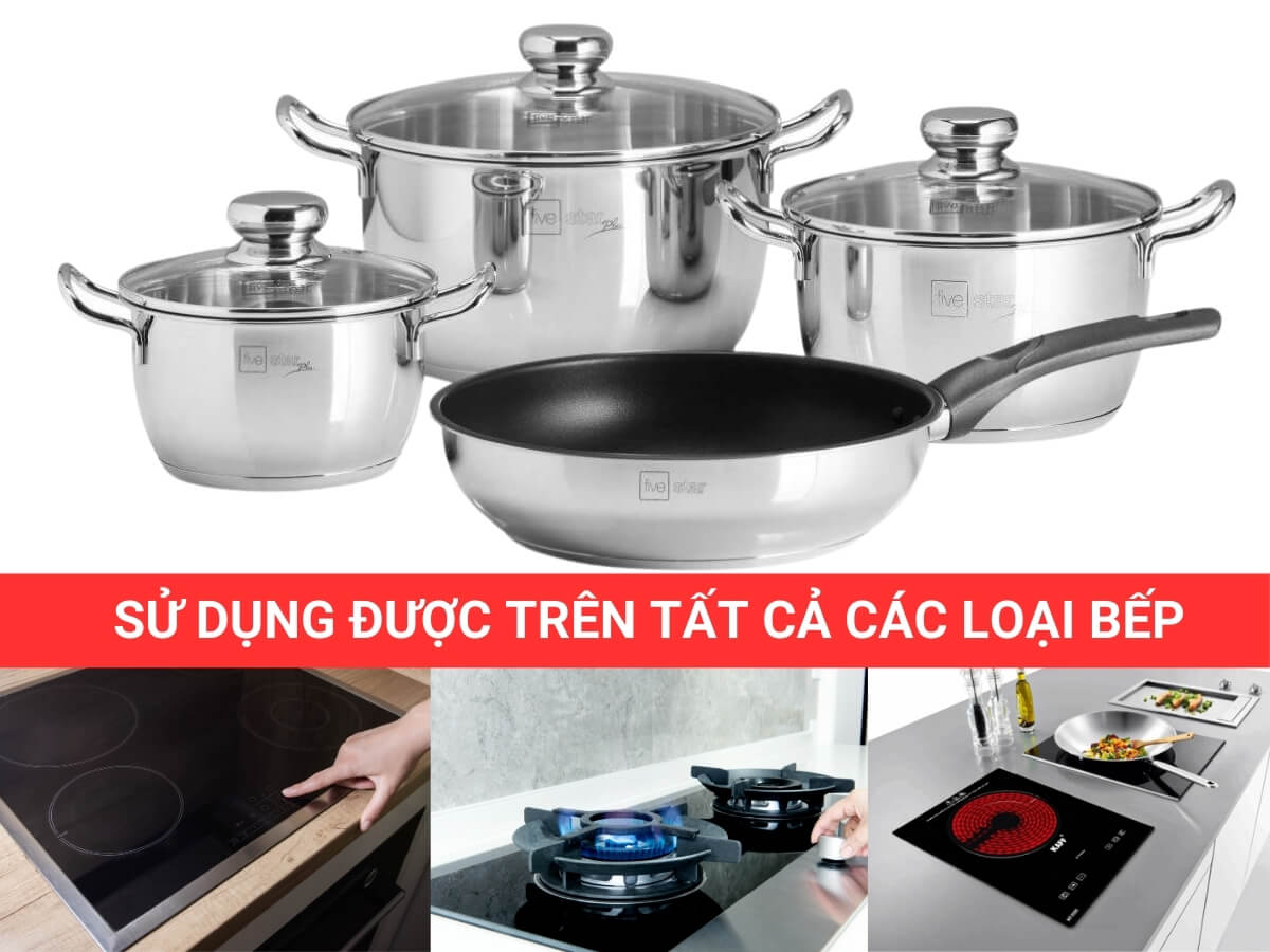 bộ nồi fivestar fpb4012 4 món