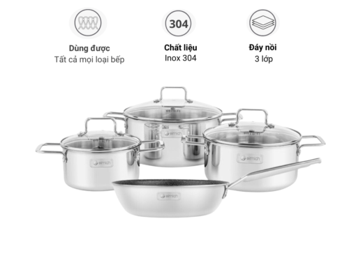 Bộ nồi từ Elmich 4 món