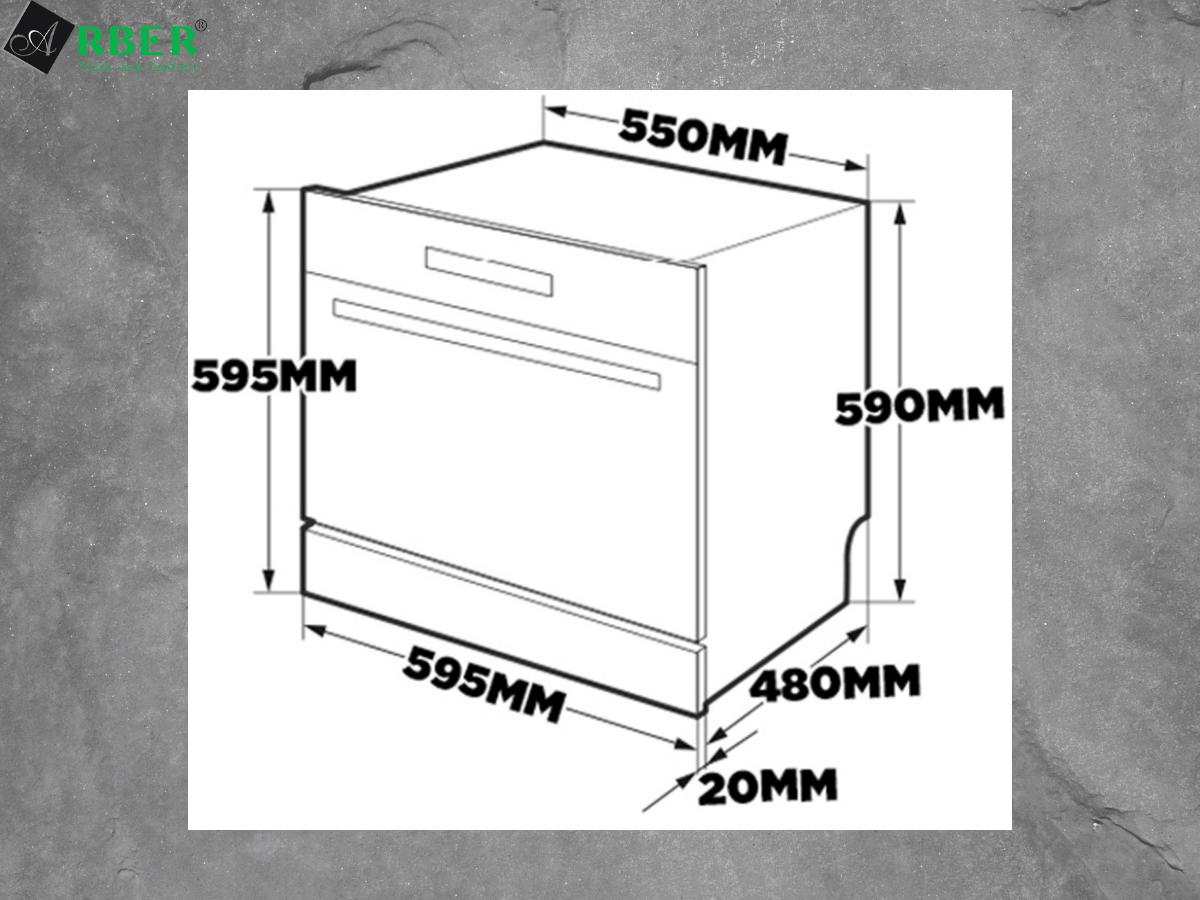 Máy rửa bát Arber AB-MRB08GD