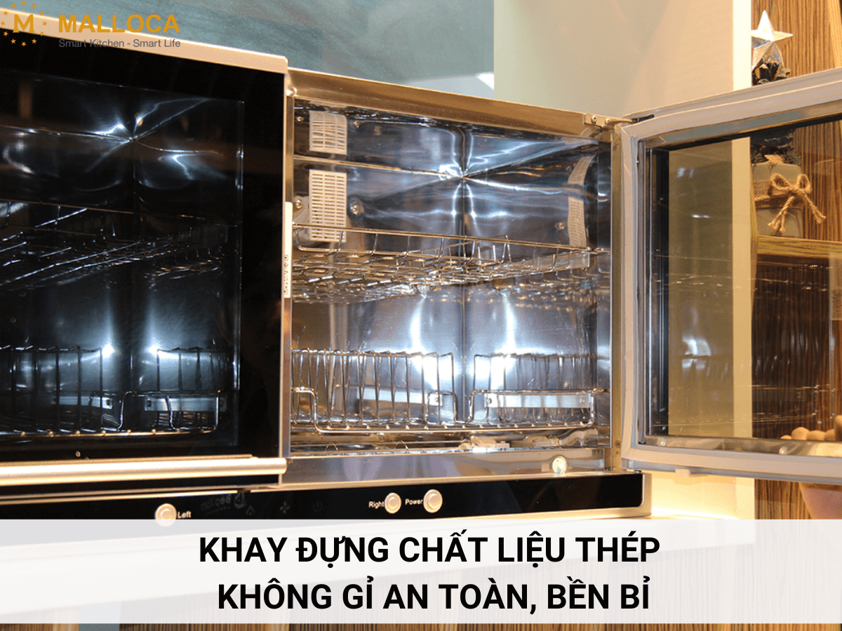 Máy sấy chén bát Malloca MDC-21C