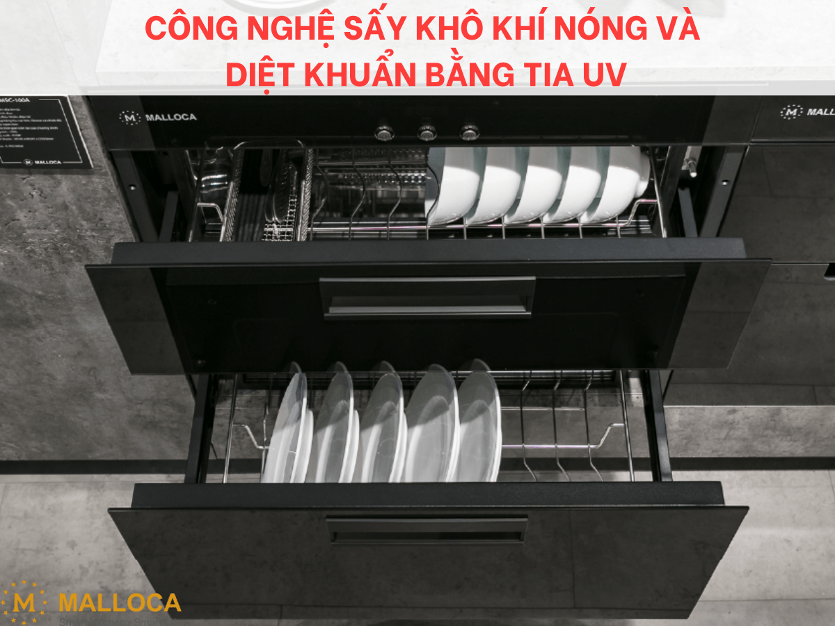 Máy sấy chén bát Malloca MSC-100A
