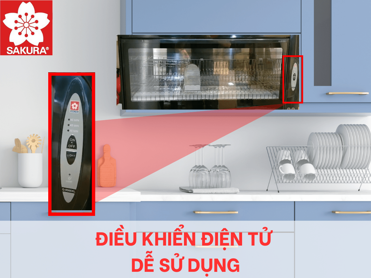 Máy sấy chén bát Sakura Q-9560XL