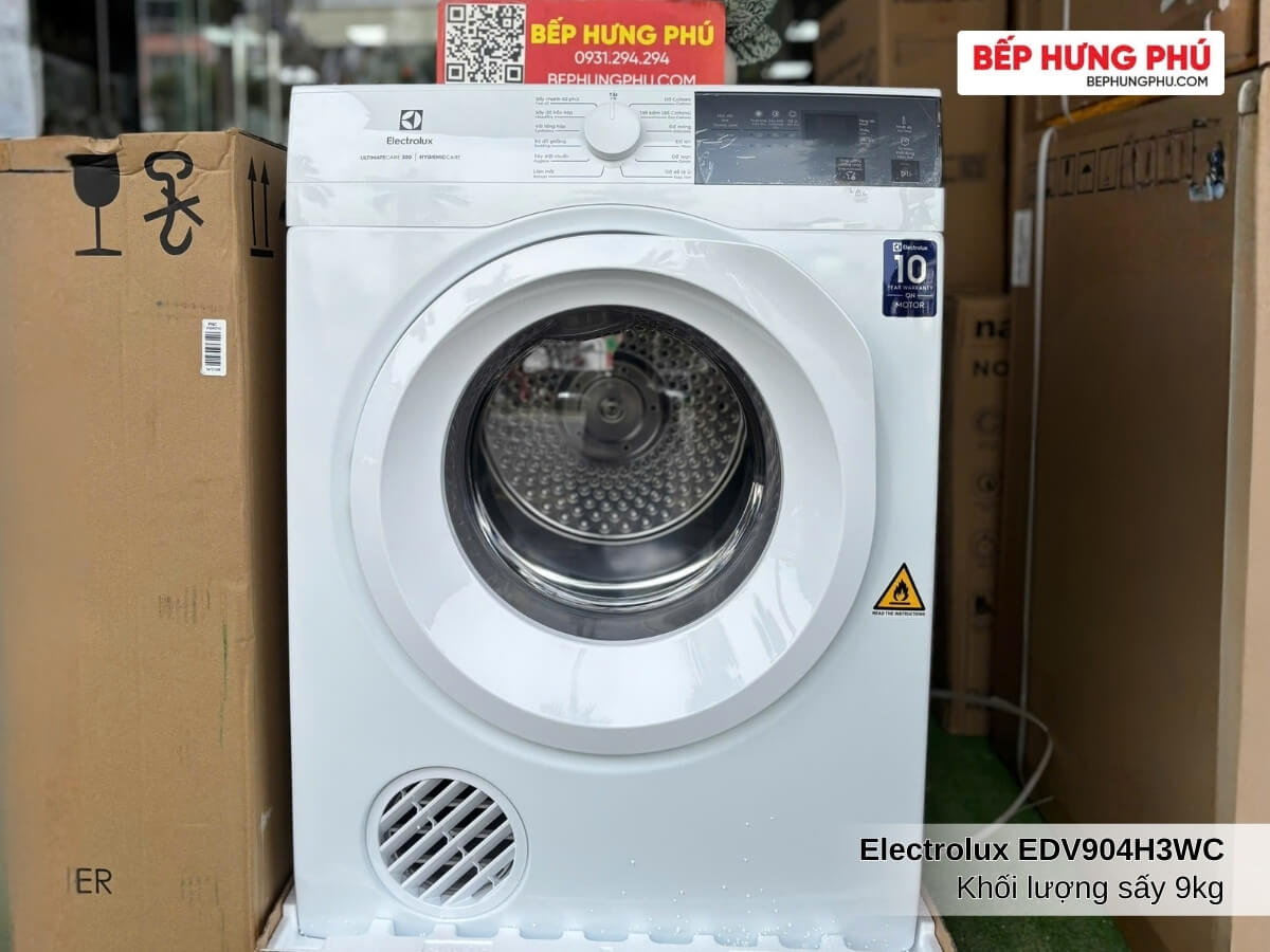 may say electrolux edv904h3wc 9kg