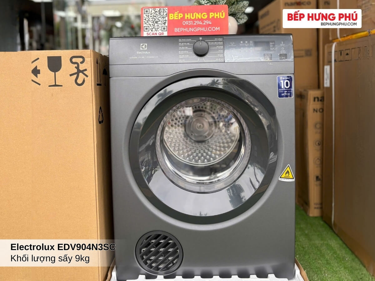 may say electrolux edv904n3sc 9kg