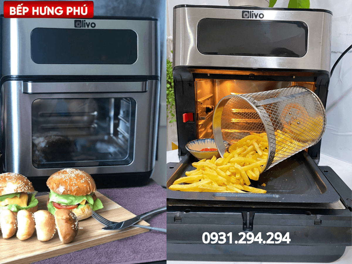 nồi chiên không dầu Olivo AF12