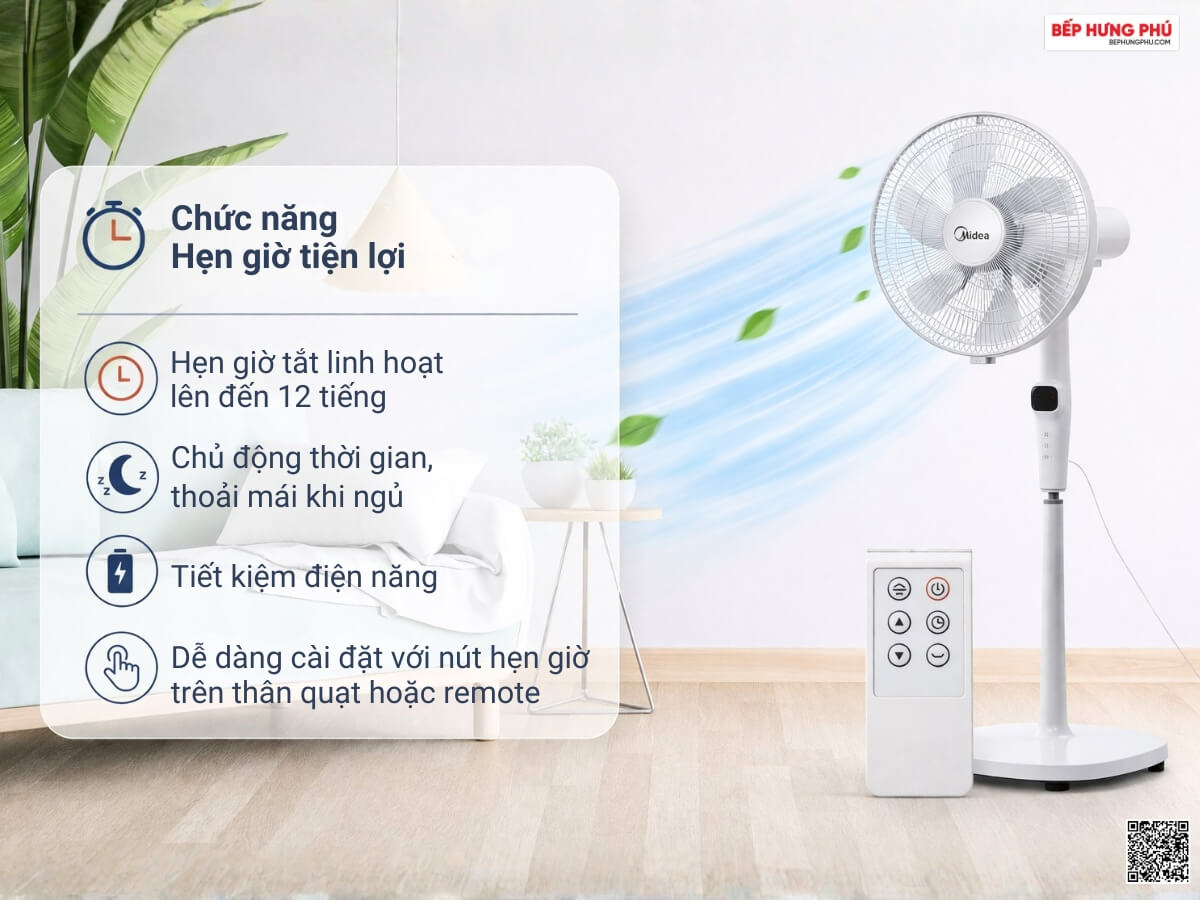 quạt đứng midea fs40-15dr