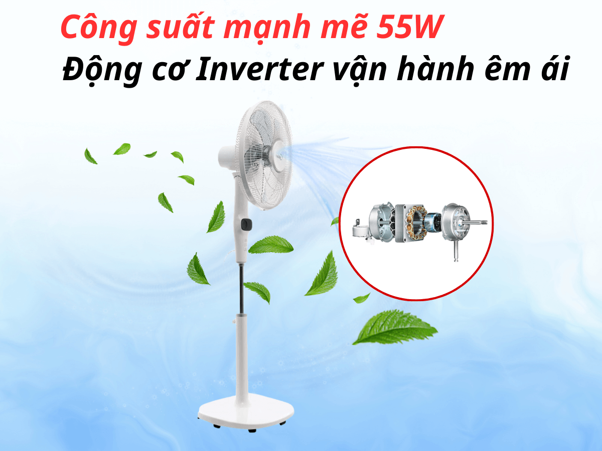 Quạt đứng Midea FS40-15DR