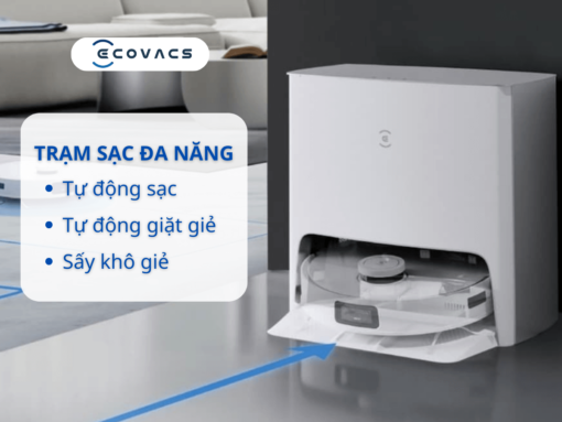 Robot Ecovacs Deebot T10 Turbo lực hút mạnh mẽ, dung lượng pin lớn