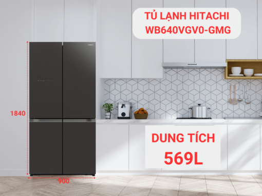 tủ lạnh hitachi wb640vgv0-gmg