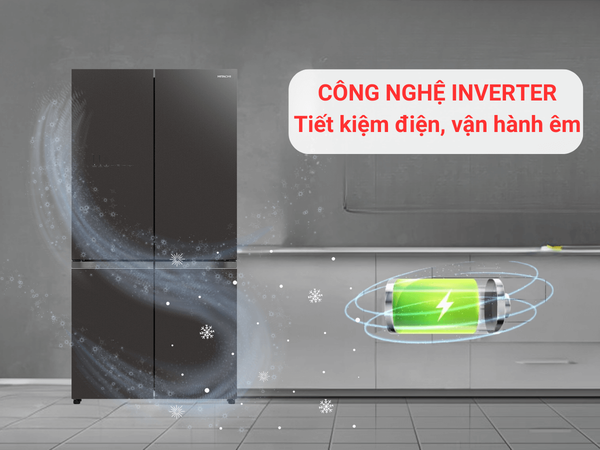 Công nghệ Inverter và tấm cách nhiệt chân không VIP tiết kiệm điện