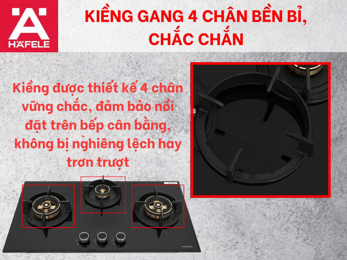 Bếp gas Hafele HC-G783B (538.66.477)