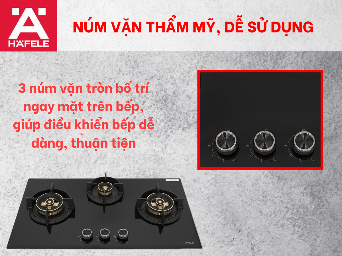 Bếp gas Hafele HC-G783B (538.66.477)