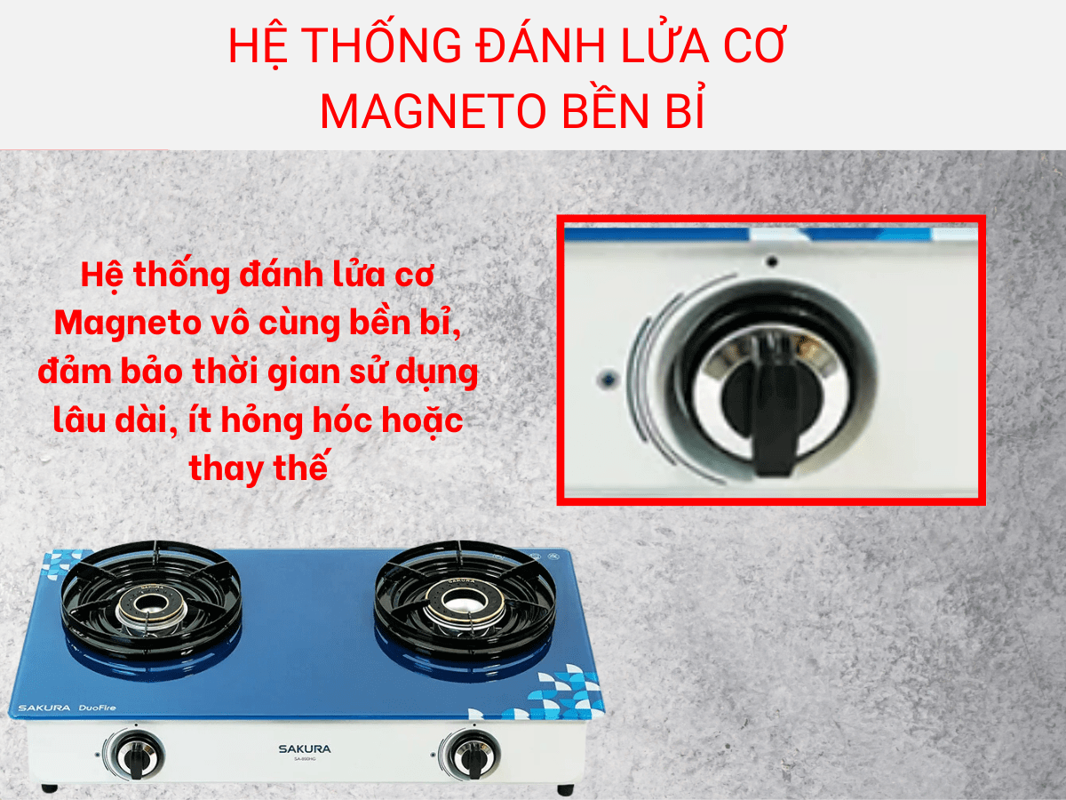 Hệ thống đánh lửa cơ Magneto bền bỉ