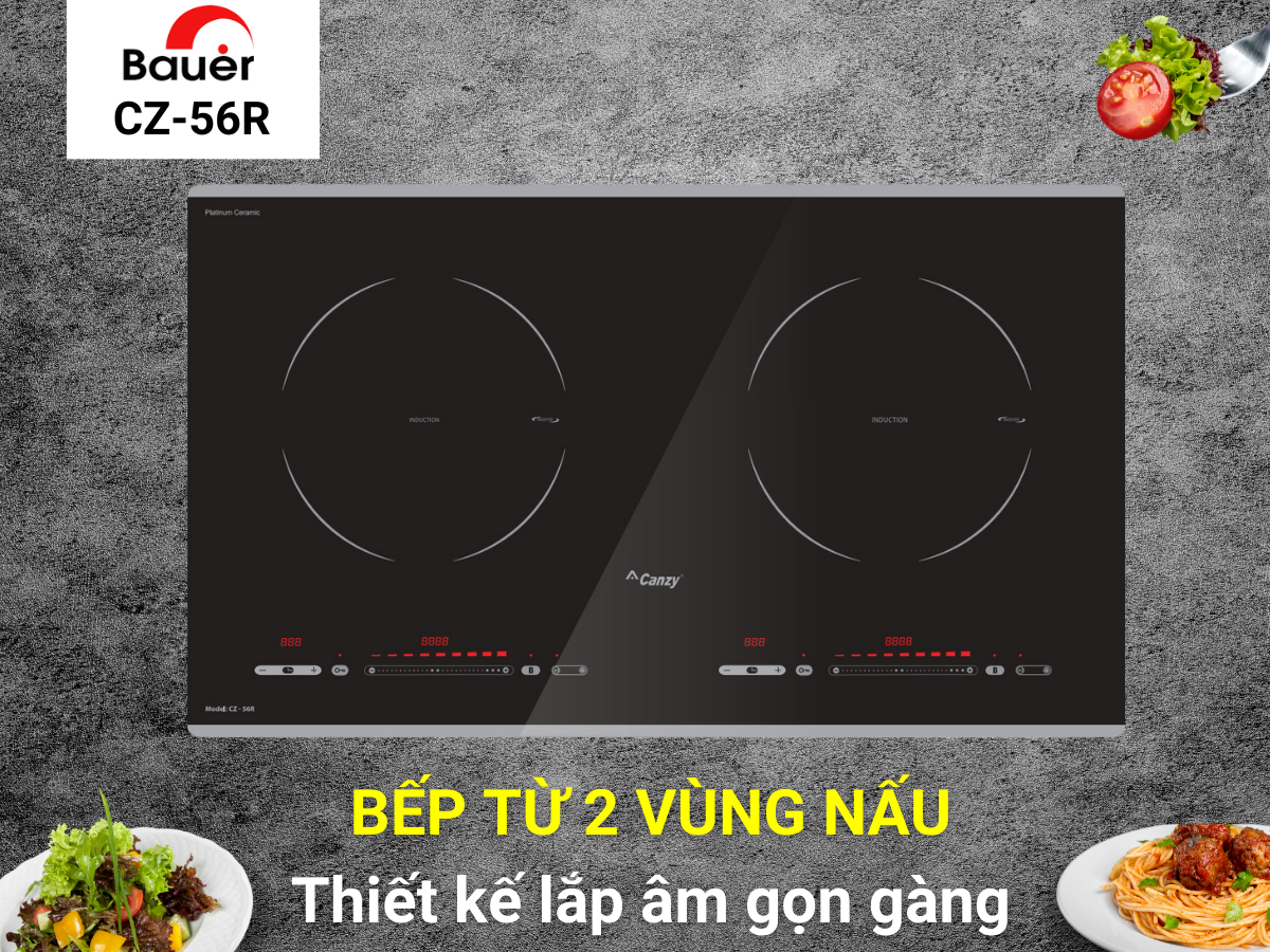 Bếp từ Canzy CZ-56R thiết kế sang trọng