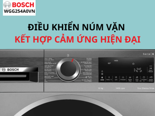 Máy giặt Bosch WGG254A0VN trang bị đa dạng chương trình giặt