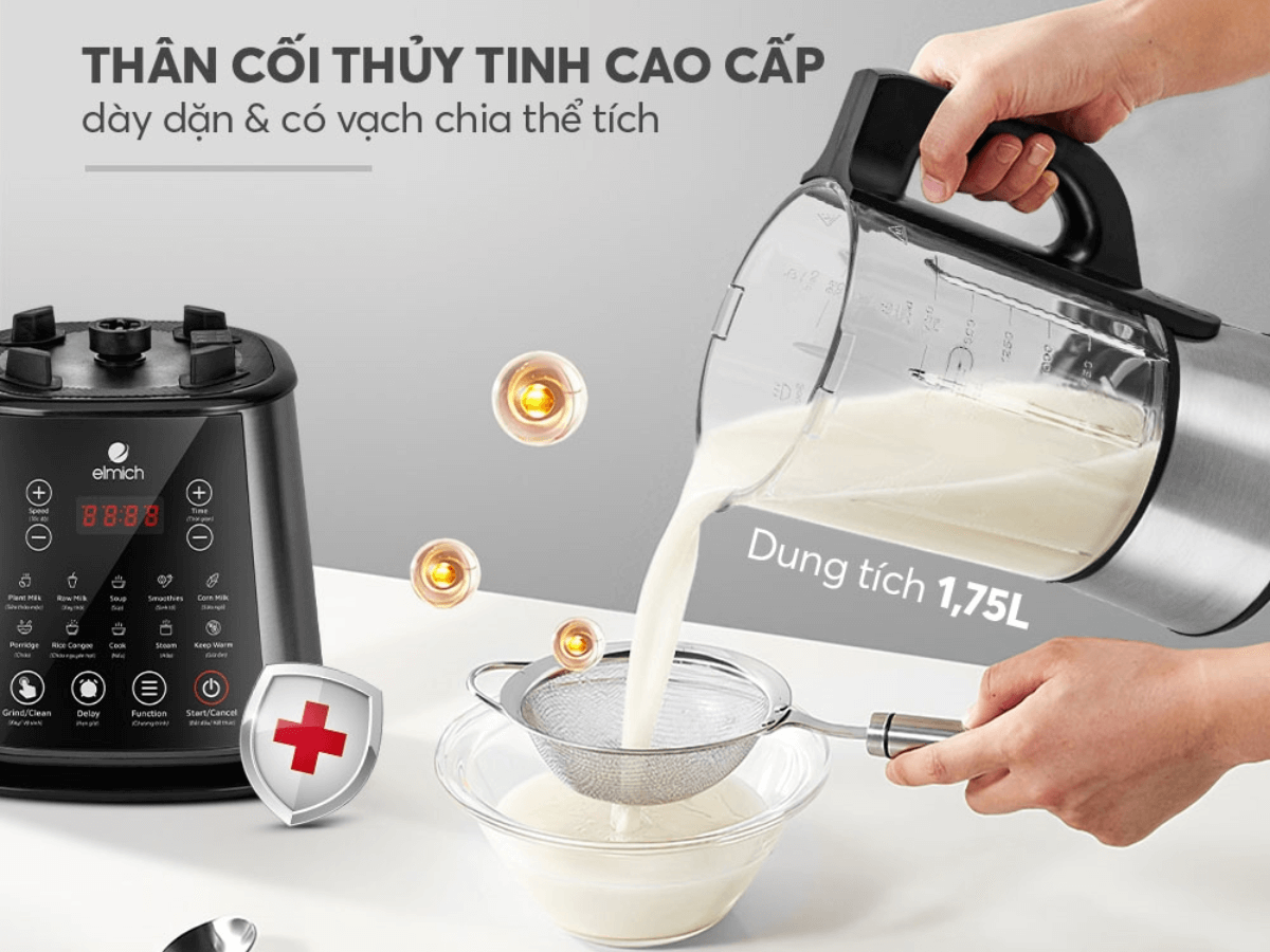 Dung tích cối lớn, chất liệu cao cấp, an toàn
