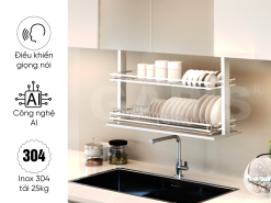 Giá chén đĩa nâng hạ điện Garis GL06X