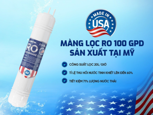 màng lọc ro 100gpd Màng RO 100 GPD thay nhanh Mỹ