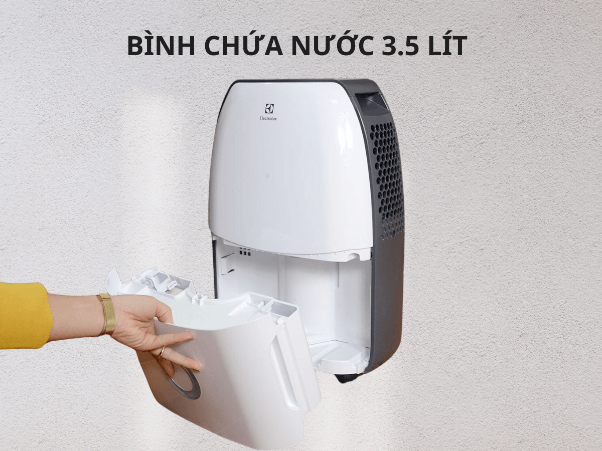 Máy hút ẩm Electrolux EDH16SDAW thiết kế sang trọng, tiện lợi