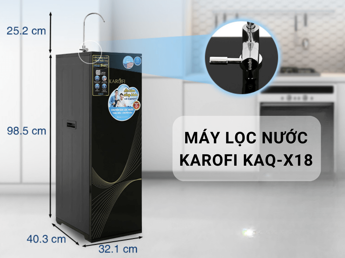 Máy lọc nước Karofi KAQ-X18