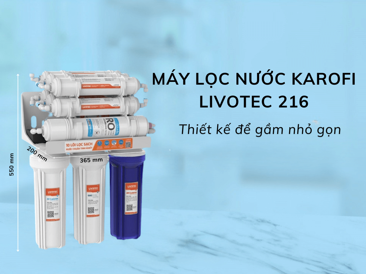 Thiết kế không tủ, để gầm tiết kiệm diện tích