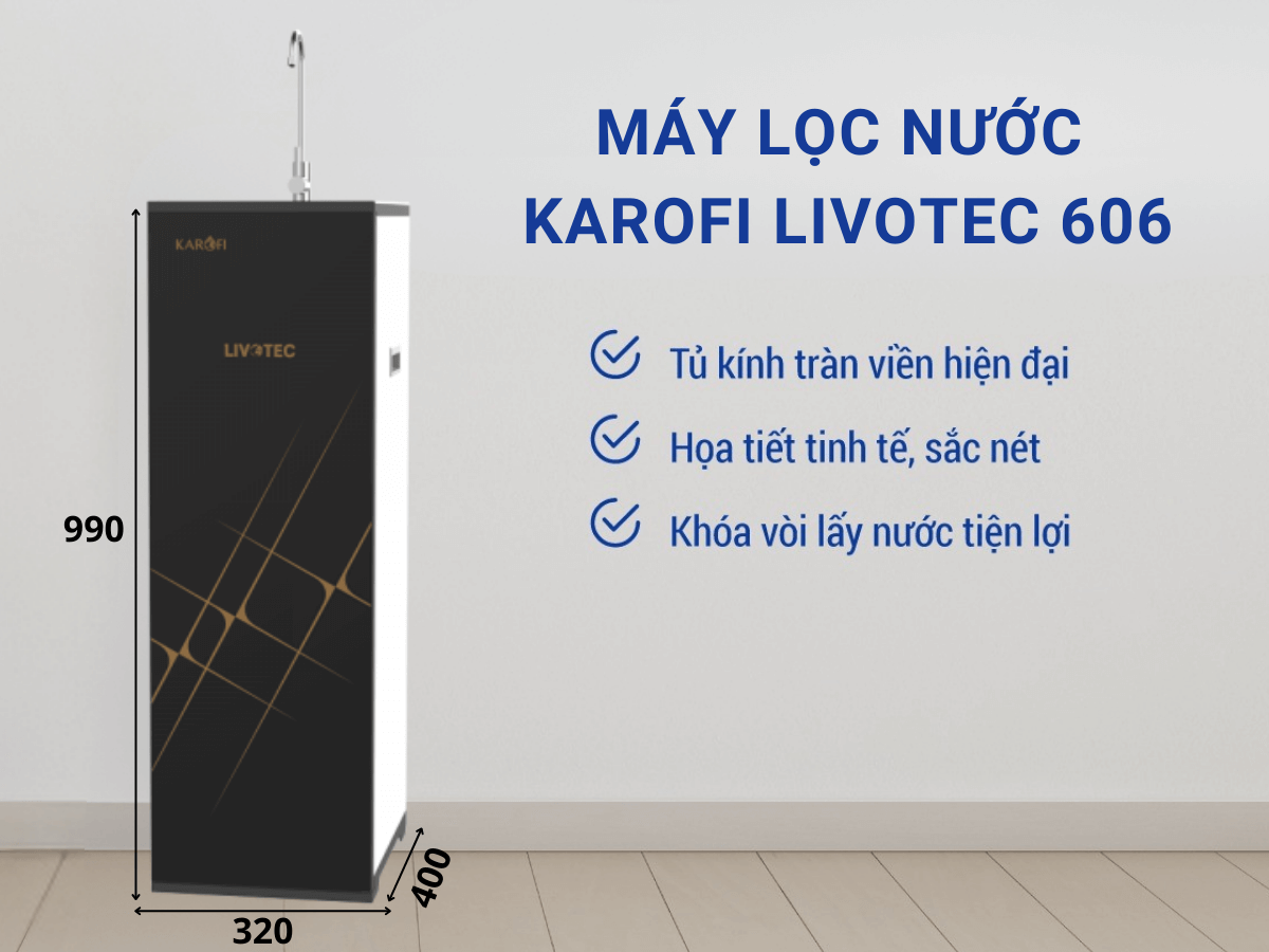 Máy lọc nước Karofi Livotec 606