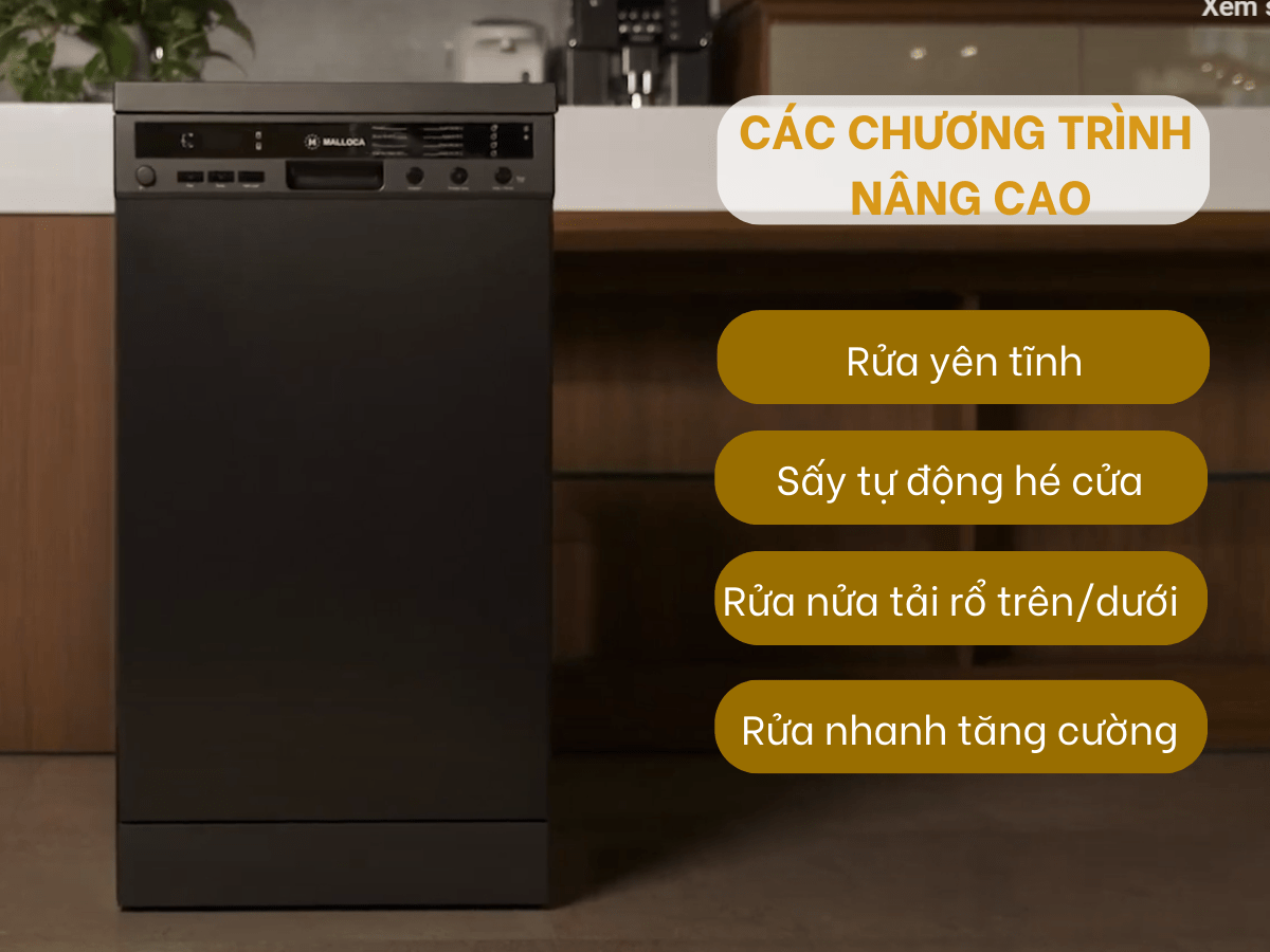 Máy rửa chén Malloca MDW10-BS08FS may rua chen malloca mdw10 bs08fs 2