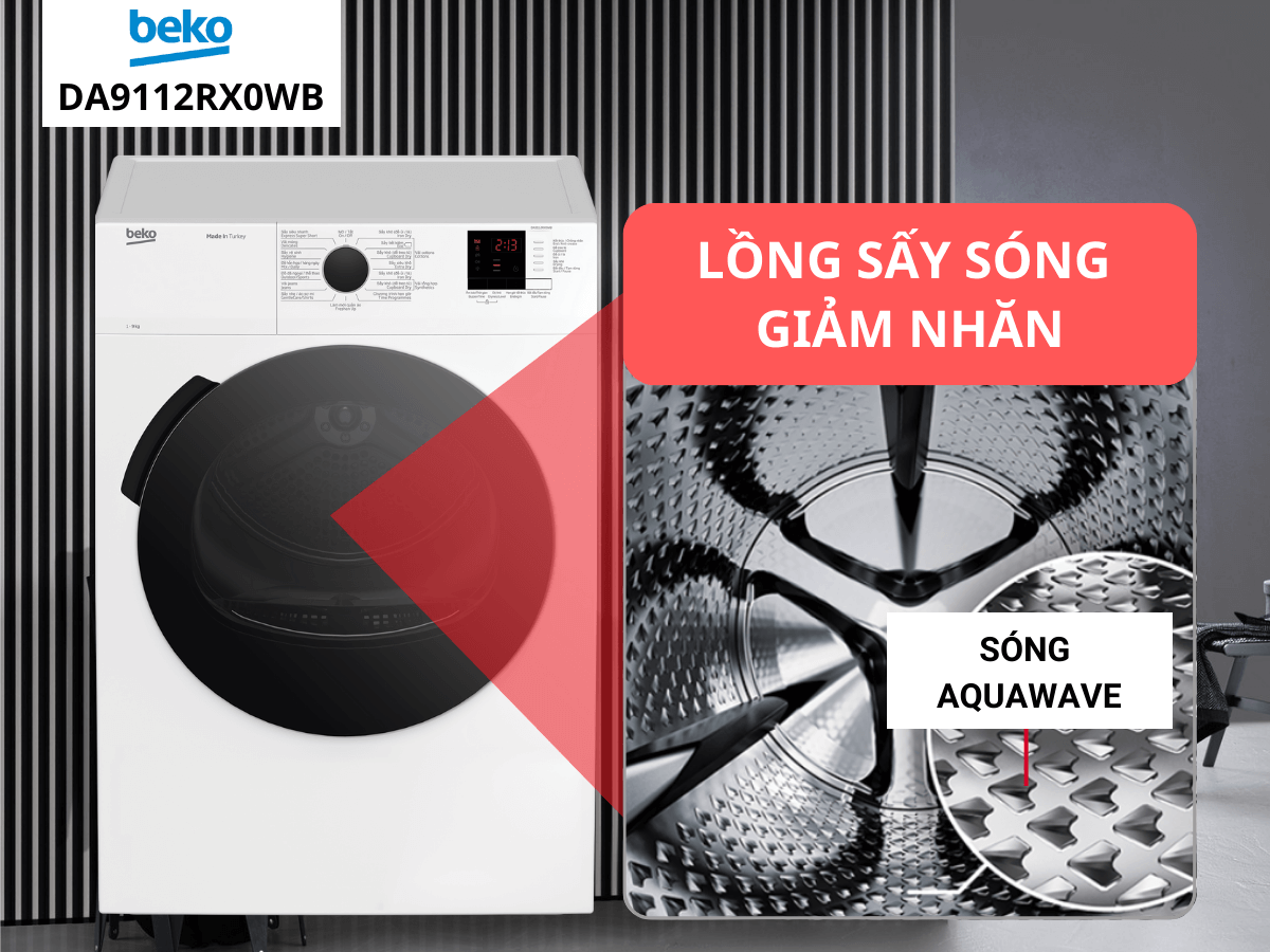 máy sấy beko da9112rx0wb