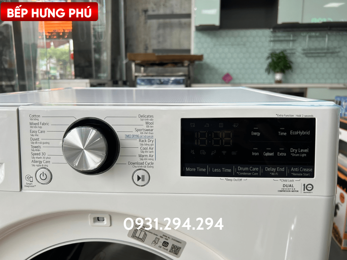 Máy sấy LG DVHP09W