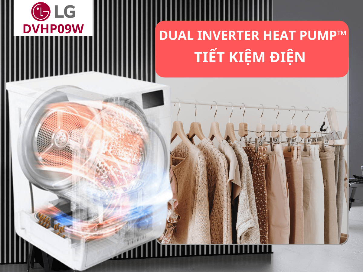 Máy sấy LG DVHP09W