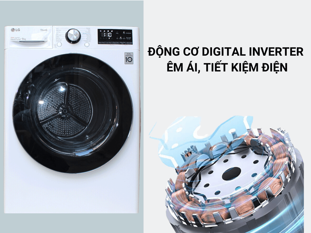 Máy sấy LG DVHP09W