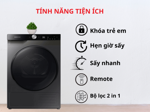 Máy sấy Samsung DV90T7240BB