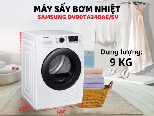 máy sấy samsung dv90ta240ae_sv
