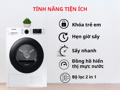 máy sấy samsung dv90ta240ae_sv