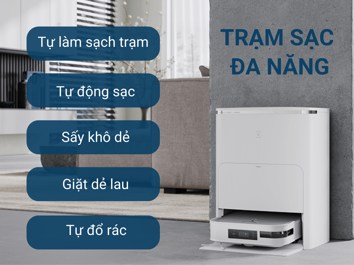 Robot Ecovacs Deebot X2 Omni White