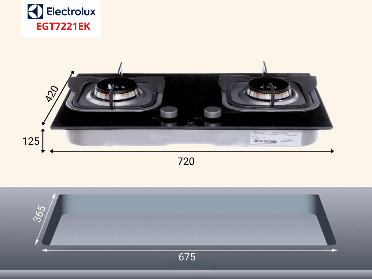 Bếp gas Electrolux EGT7221EK