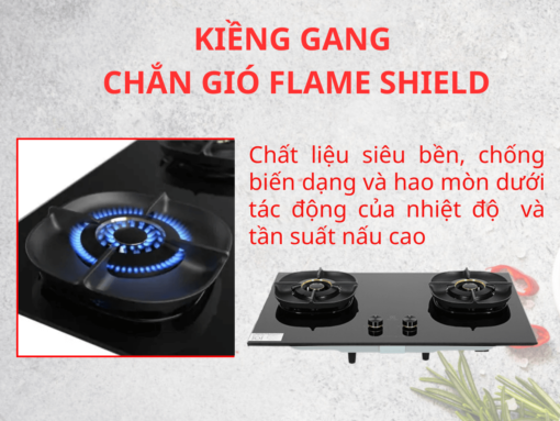 Kiềng gang chắn gió Flame Shield