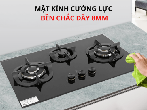 Mặt bếp kính cường lực bền chắc