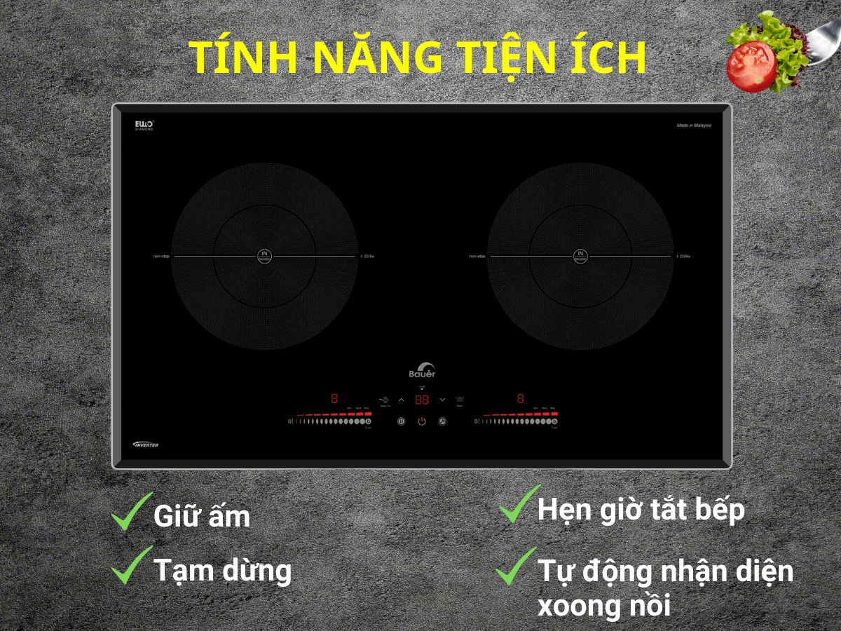 Bếp từ Bauer BE 613GTA