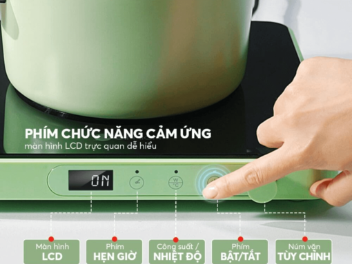 Điều khiển cảm ứng & núm vặn dễ sử dụng