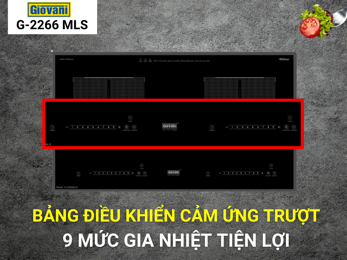 Điều khiển cảm ứng trượt hiện đại, dễ sử dụng