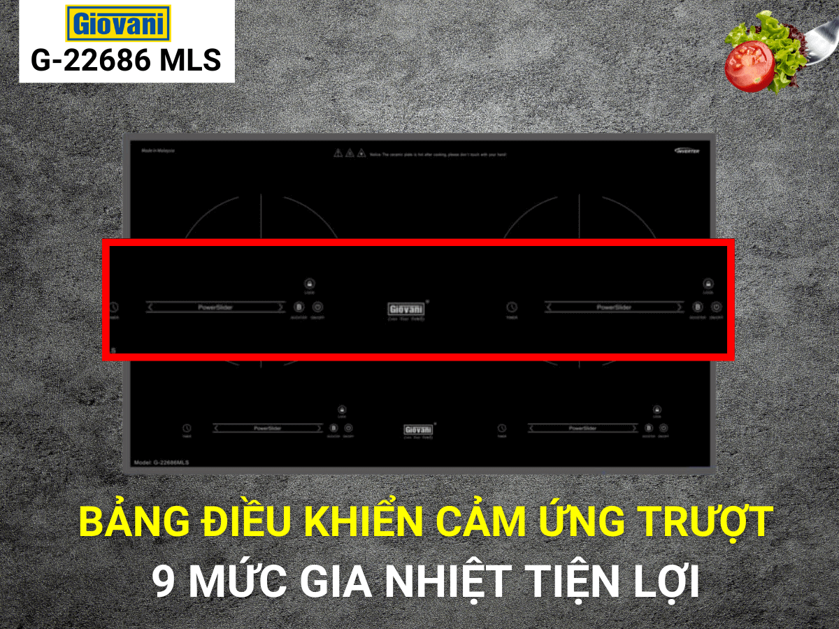 Điều khiển cảm ứng trượt hiện đại, dễ sử dụng