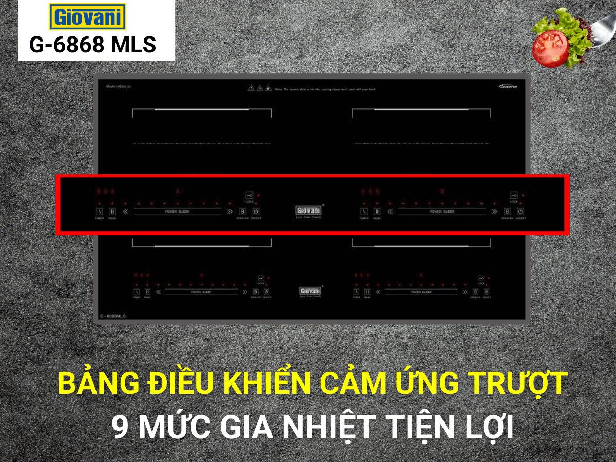Điều khiển cảm ứng trượt hiện đại, dễ sử dụng